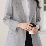 Casual Stripe Patchwork Blazer - liwisi