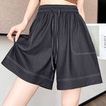 Casual Loose Wide Leg Denim Shorts - liwisi