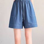Casual Loose Wide Leg Denim Shorts - liwisi