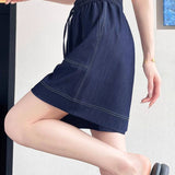 Casual Loose Wide Leg Denim Shorts - liwisi