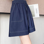 Casual Loose Wide Leg Denim Shorts - liwisi