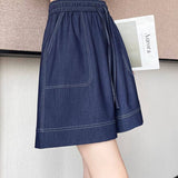 Casual Loose Wide Leg Denim Shorts - liwisi