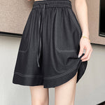 Casual Loose Wide Leg Denim Shorts - liwisi