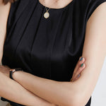 Commute Pleated Satin Sleeveless Shirt - liwisi
