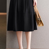Casual High-Waisted A-Line Chiffon Skirt - liwisi