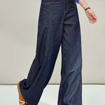 Casual Retro High-Waisted Wide-Leg Jeans - liwisi