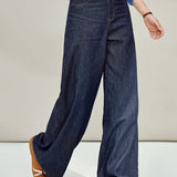 Casual Retro High-Waisted Wide-Leg Jeans - liwisi