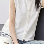 Casual Sleeveless Jacquard Knitted Vest - liwisi