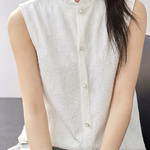 Casual Sleeveless Jacquard Knitted Vest - liwisi