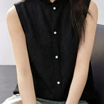 Casual Sleeveless Jacquard Knitted Vest - liwisi