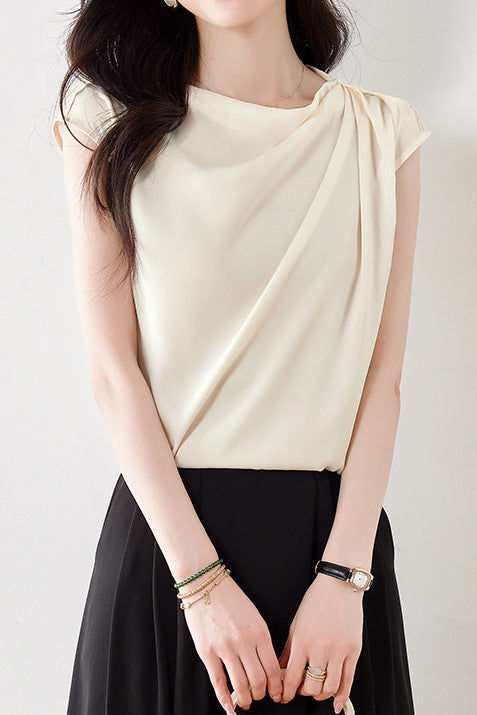 Elegant Versatile Ruched Shirt - liwisi