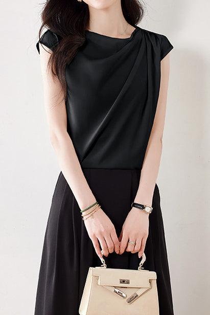 Elegant Versatile Ruched Shirt - liwisi