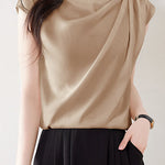 Elegant Versatile Ruched Shirt - liwisi