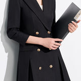Casual Slim-Fit Blazer Dress - liwisi