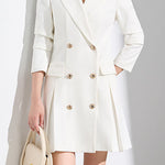Casual Slim-Fit Blazer Dress - liwisi