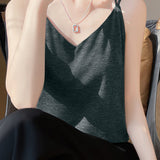 Casual Solid Color Knitted Vest - liwisi