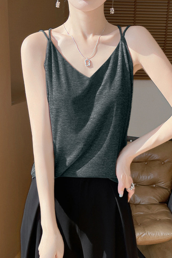 Casual Solid Color Knitted Vest - liwisi