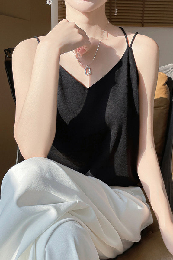 Casual Solid Color Knitted Vest - liwisi