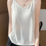 Casual Solid Color Knitted Vest - liwisi