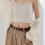 Casual Simple Cami Bra With Chest Pad - liwisi