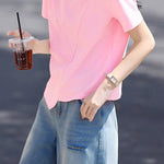 Commute Asymmetric Patchwork T-Shirt - liwisi