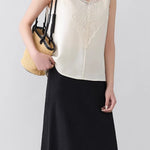 Elegant Lace V-Neck Sleeveless Vest - liwisi