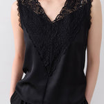 Elegant Lace V-Neck Sleeveless Vest - liwisi