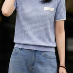 Casual Waffle Knit Color-Block Sweater - liwisi