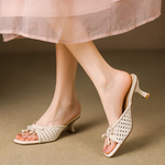 Casual Woven Hollow Sandals - liwisi