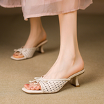 Casual Woven Hollow Sandals - liwisi