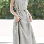 Casual Lace-Up A-Line Dress - liwisi