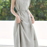 Casual Lace-Up A-Line Dress - liwisi