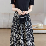 Casual Faux-Layer Patchwork Floral Dress - liwisi