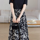 Casual Faux-Layer Patchwork Floral Dress - liwisi
