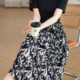 Casual Faux-Layer Patchwork Floral Dress - liwisi