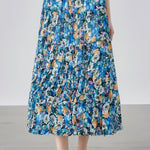Elegant Floral Pleated Skirt (Midi) - liwisi