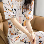 Casual Waist Tie Print Dress - liwisi