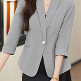 Casual Elegant Waist Blazer - liwisi