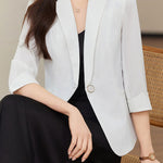 Casual Elegant Waist Blazer - liwisi