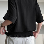 Casual Solid Color V-Neck T-Shirt - liwisi