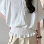 Casual Solid Color V-Neck T-Shirt - liwisi