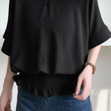 Casual Solid Color V-Neck T-Shirt - liwisi