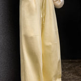 Casual Textured Drawstring Wide-Leg Pants - liwisi