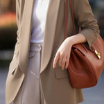 Casual Solid Color Lapel Long-Sleeve Blazer - liwisi