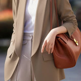 Casual Solid Color Lapel Long-Sleeve Blazer - liwisi