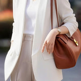 Casual Solid Color Lapel Long-Sleeve Blazer - liwisi
