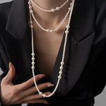 Elegant Three-Layer Pearl Necklace - liwisi