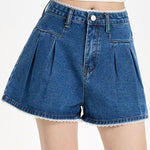 Casual Lace Trim High Waist Jeans - liwisi