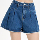 Casual Lace Trim High Waist Jeans - liwisi