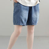 Casual Patchwork Denim Shorts - liwisi